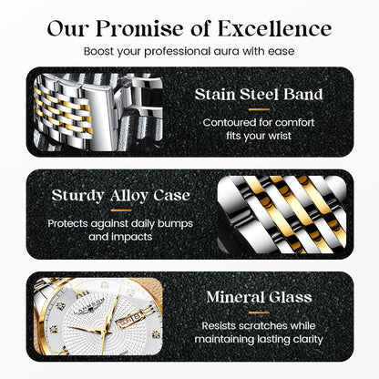 ⏳Year-End Premium Sale: 80% OFF💥Men's Stainless Steel Waterproof Business Watch
