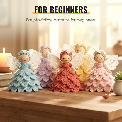 🧚Christmas Angel✨Last Day Sale 49% OFF🎁Crochet Your Own Angel – Complete Craft Kit