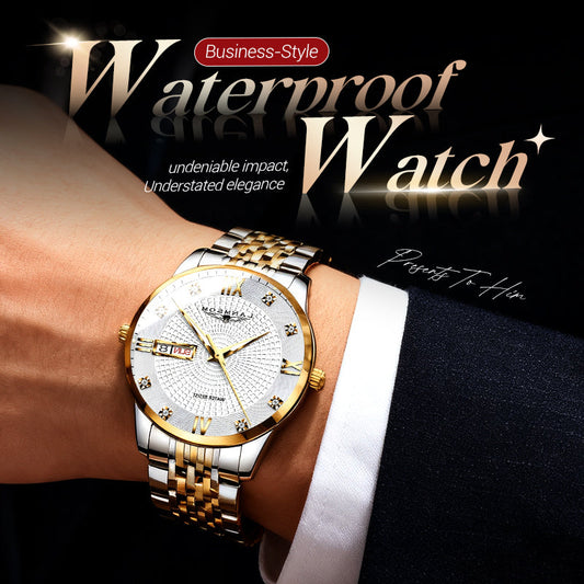 ⏳Year-End Premium Sale: 80% OFF💥Men's Stainless Steel Waterproof Business Watch