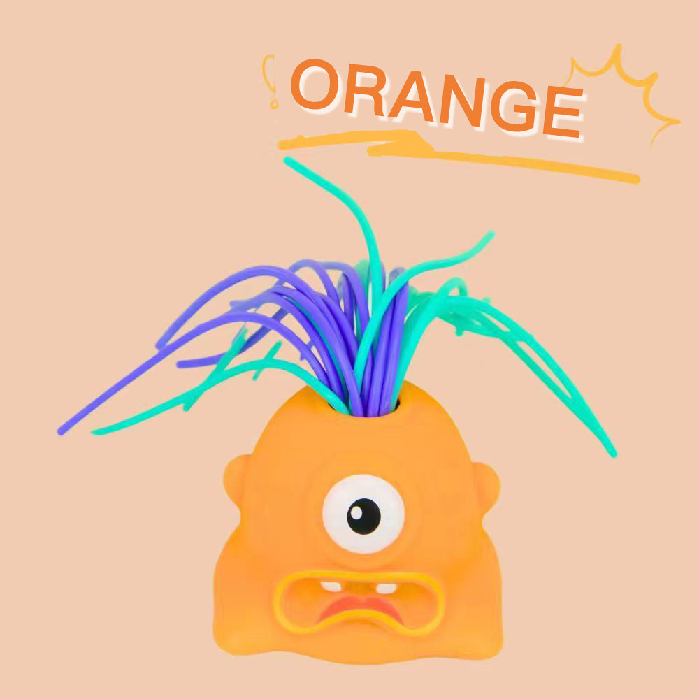 👾 50% OFF NOW! 🧸 Hair Pulling Monster Stress Relief Toy - Stretchy Sensory Fidget Tool for Anxiety & Focus, Safe for Kids/Adults 🎯✨