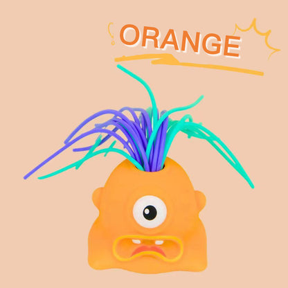 👾 50% OFF NOW! 🧸 Hair Pulling Monster Stress Relief Toy - Stretchy Sensory Fidget Tool for Anxiety & Focus, Safe for Kids/Adults 🎯✨