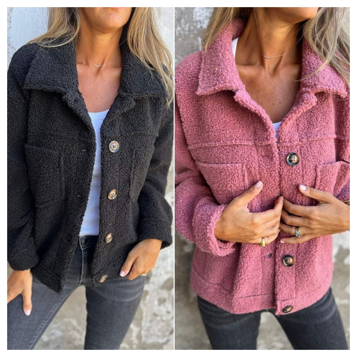 Women's Warm Lapel Thickened Fleece Jacket