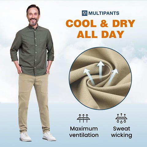 🔥Hot Sale 49%off  👖MultiPants – High Stretch Multi-pocket Durable Cargo Pants
