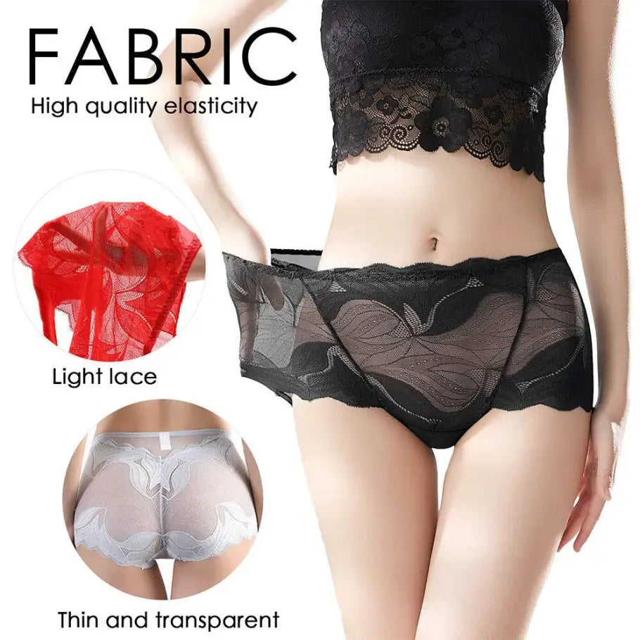 💋Buy 1 Get 4🔥Ladies Silk Lace Handmade Underwear