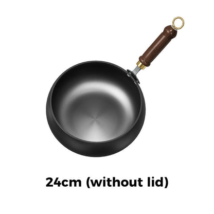 ⏰ Now only 49% off!⌛Uncoated Thick Iron Pot