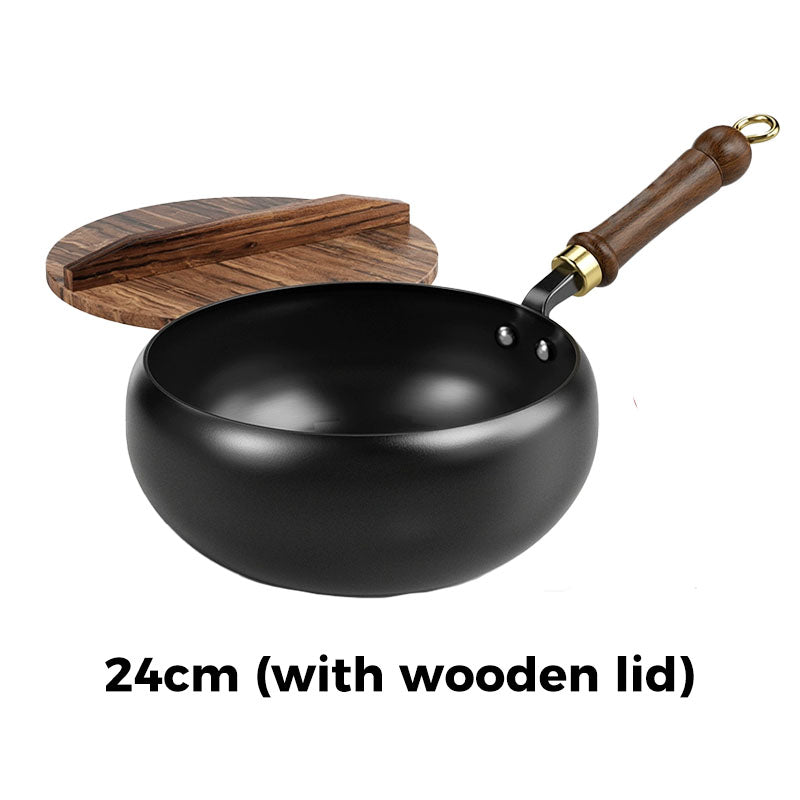 ⏰ Now only 49% off!⌛Uncoated Thick Iron Pot