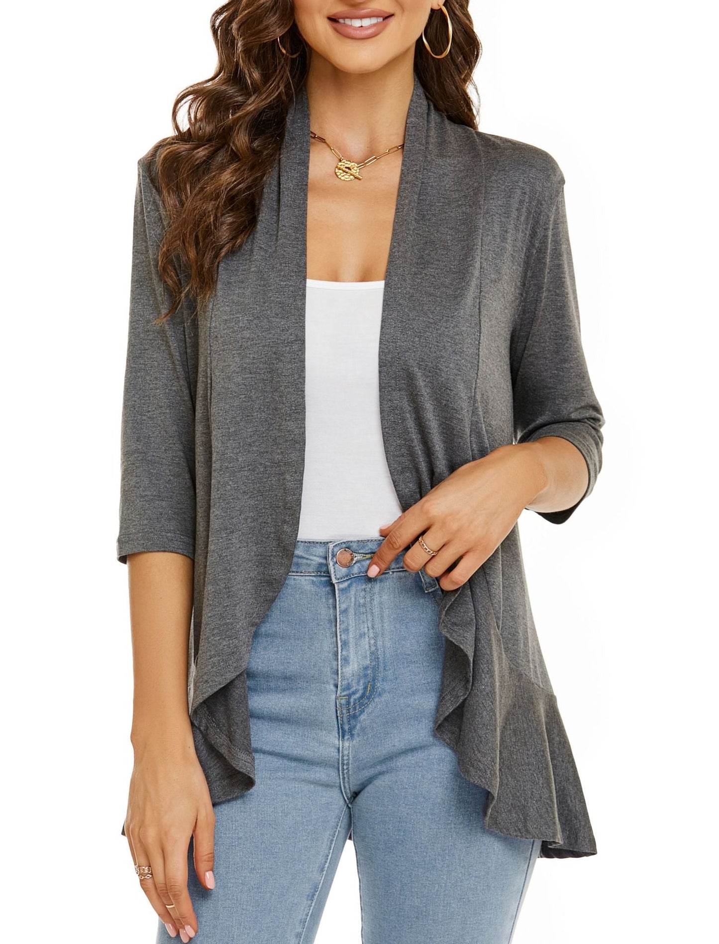 🔥Last Day 50% Off✨Women's Casual Lightweight Open Front