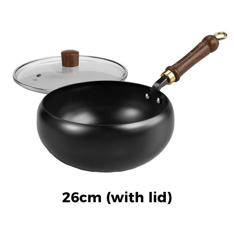 ⏰ Now only 49% off!⌛Uncoated Thick Iron Pot
