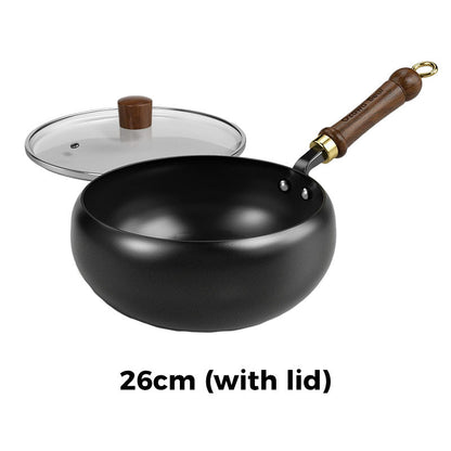 ⏰ Now only 49% off!⌛Uncoated Thick Iron Pot