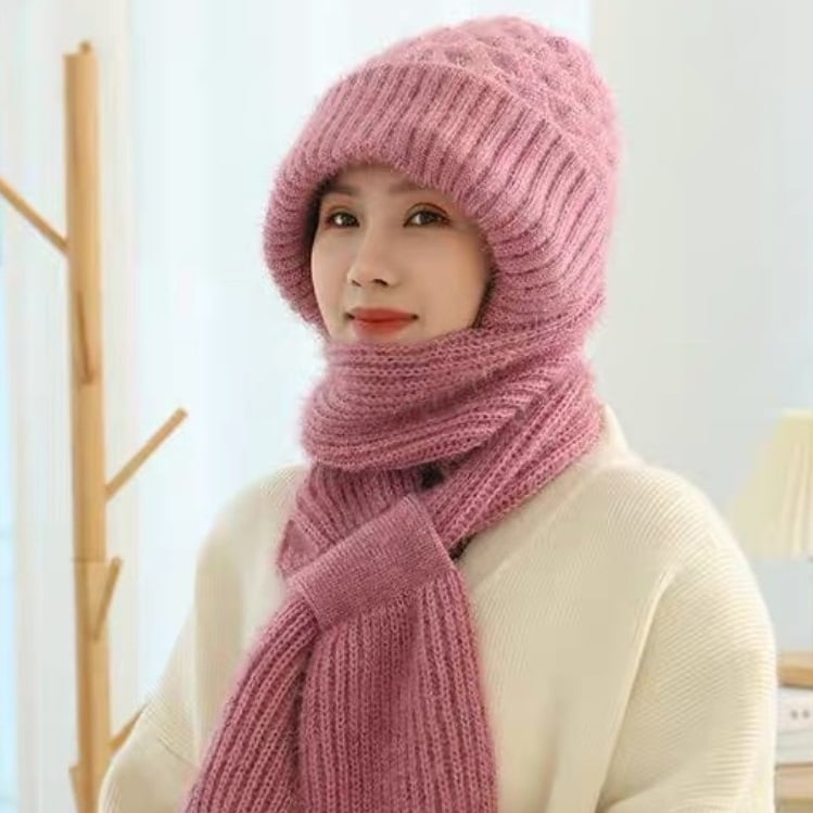 🔥EARLY CHRISTMAS SALE🎄-Winter Versatile Knitted Hooded Scarf for Women