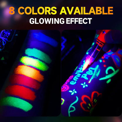 🎁Year-End Sale Only £10.96!!⚡50K+ SOLD!🏆UV Glow Face and Body Paint Markers Set