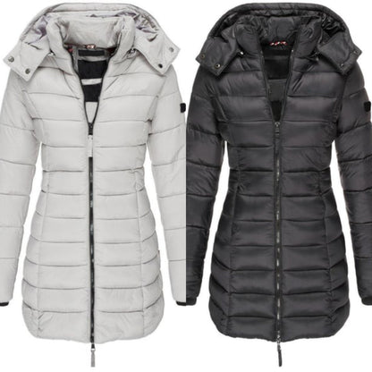 ❄️Early Winter Discount-49% OFF❄️Winter women's mid-length padded jacket warm hooded jacket