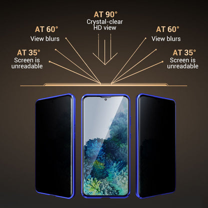 Anti-peeping Magnetic Tempered Glass Double-sided Phone Case For Samsung S25-21 Series