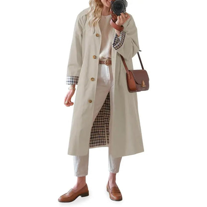 💜 LAST DAY PROMOTION - 50%OFF 💜 Women's shirt-collar single-breasted trench coat