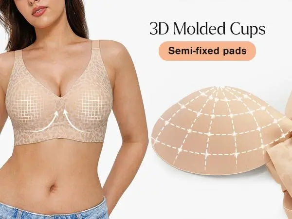 💗LAST DAY PROMOTION - 50%OFF💗Stylish Leopard Pattern Breathable Everyday Bra