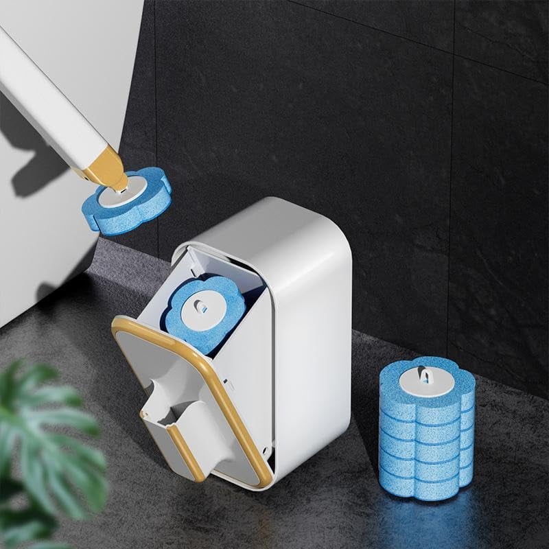 🔥NEW YEAR SALE £10.99!!⚡50K+ SOLD!🚽💦Disposable Replacement Wall-Mounted Innovative Toilet Brush Set✨