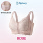 Women's Comfortable Front Closure Lace Posture Support Bra