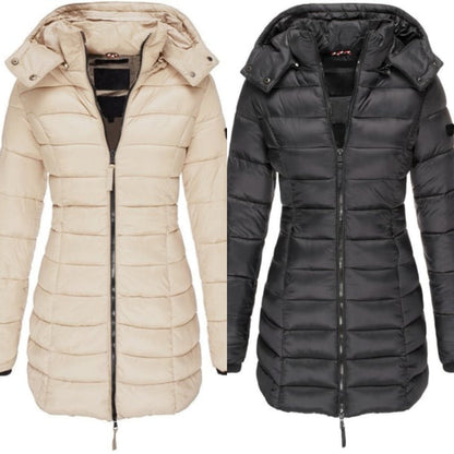 ❄️Early Winter Discount-49% OFF❄️Winter women's mid-length padded jacket warm hooded jacket