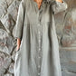 Women's Loose Cotton Shirt Dress
