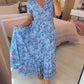 💥Lastday! Hurry up！！💥💃Hot Sale 49% OFF🔥 - Floral Print V-neck Dress