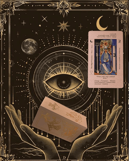 🔮40% OFF NOW! ✨ Witchy Cauldron Tarot Card Set – Rose Gold Accents, Complete Guide Book & Velvet Pouch 🎴📖