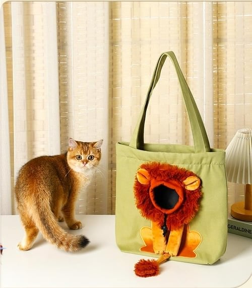 🦁2024 Cute Lion Shape Pet Shoulder Bag