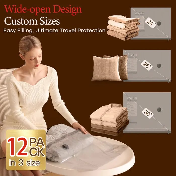 ⏳Limited-time 49% OFF⏰✨X7 Cordless Travel Vacuum Bag