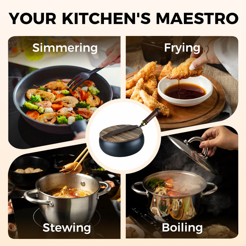⏰ Now only 49% off!⌛Uncoated Thick Iron Pot