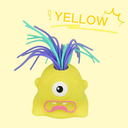 👾 50% OFF NOW! 🧸 Hair Pulling Monster Stress Relief Toy - Stretchy Sensory Fidget Tool for Anxiety & Focus, Safe for Kids/Adults 🎯✨
