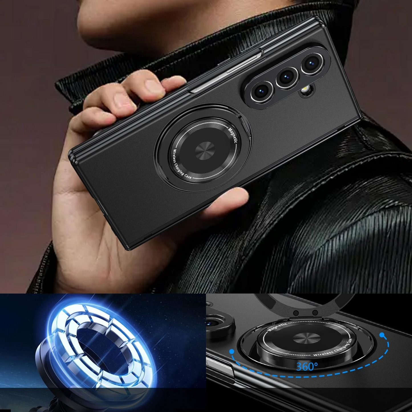 📱Limited Time 50% Off - Powerful Magnetic Holder Case for Samsung Folding Series