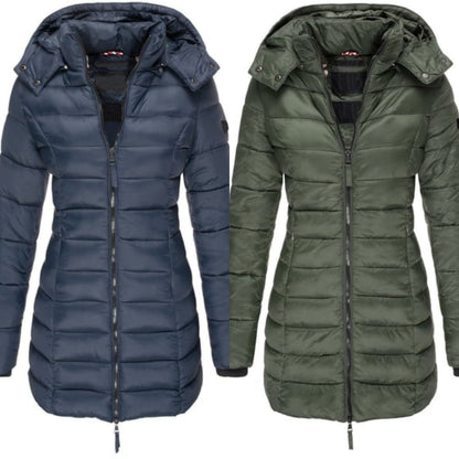 ❄️Early Winter Discount-49% OFF❄️Winter women's mid-length padded jacket warm hooded jacket