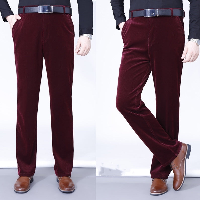 ❄️Winter Specials❄️Men's Stretchy Corduroy Straight Long Pants