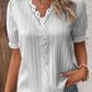 🔥BUY 2 GET 10% OFF💝V Neck Plain Lace Elegant Shirt