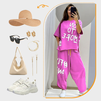 ⏳Time-limited Special⏰Casual T-Shirt Two Piece Set