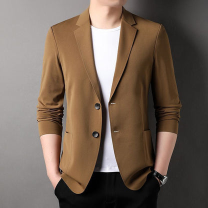 Men's Summer Ice Silk Wrinkle-proof Lightweight Suit Jacket