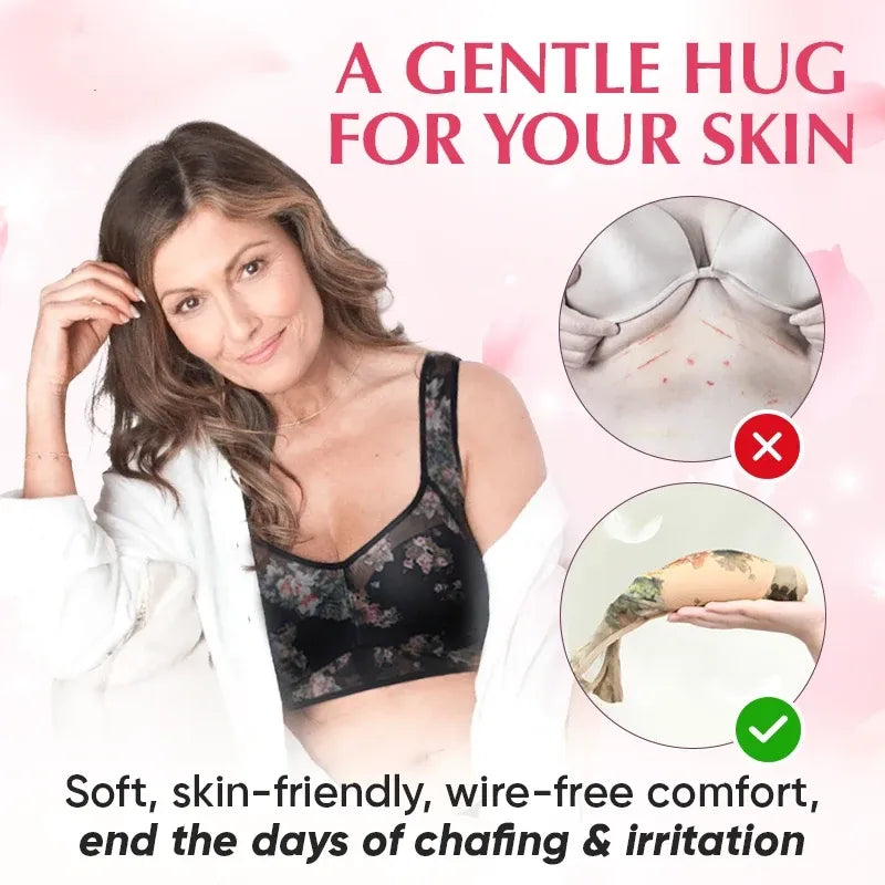 ✨Last Day Special Price £8.99!!💥🌸🎁 Super gather bra | Ice Silk Lace Cooling Comfort Bra