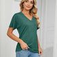 💕Hot Promotion- UP TO 50% OFF🌷V-Neck Solid Color Loose Ladies Tops