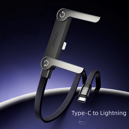 ⚡ Invisible Holder Charger Cable with Stand – Hidden Bracket Design, Fast Charging Support, Tangle-Free & Durable 📱