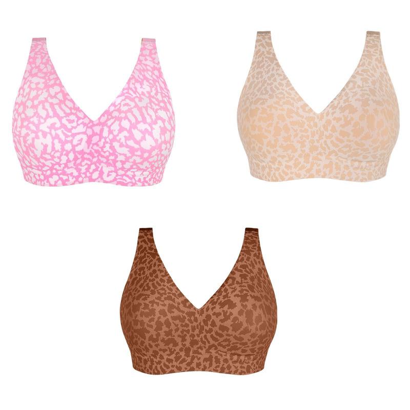 💗LAST DAY PROMOTION - 50%OFF💗Stylish Leopard Pattern Breathable Everyday Bra
