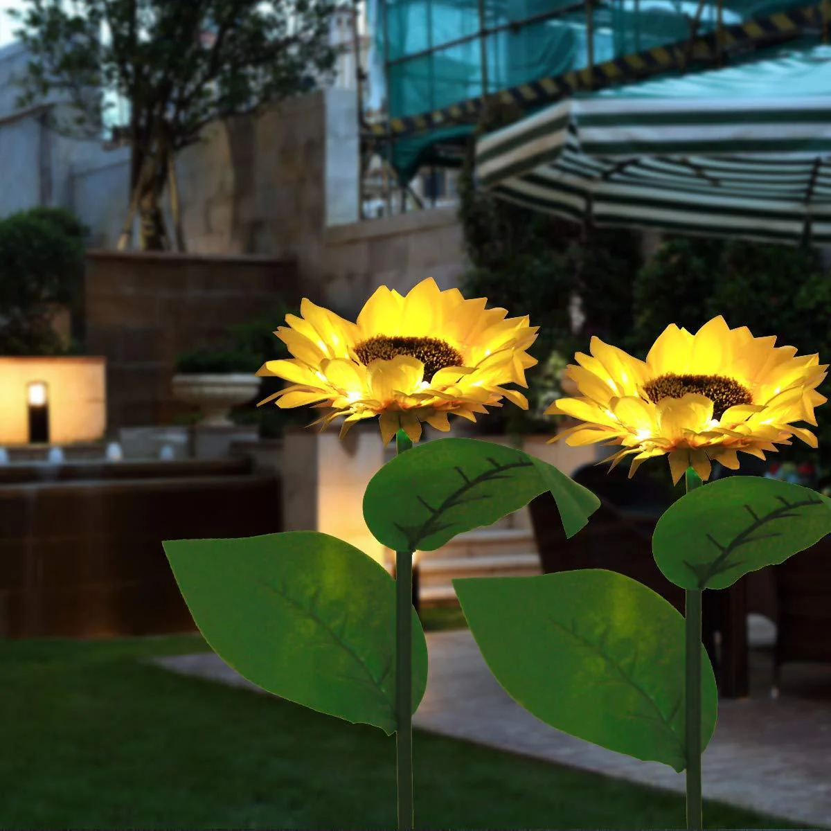 🌻49% OFF FLASH SALE ! Sunflower Solar Lights – Glowing Decor for Garden ✨🌿【Hurry Up】