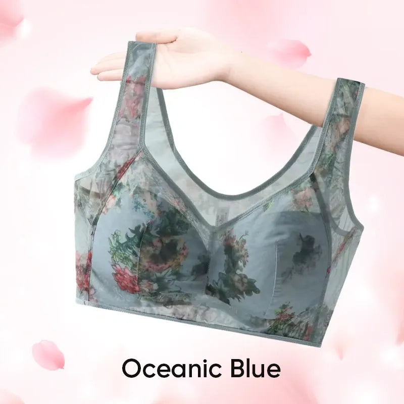 ✨Last Day Special Price £8.99!!💥🌸🎁 Super gather bra | Ice Silk Lace Cooling Comfort Bra