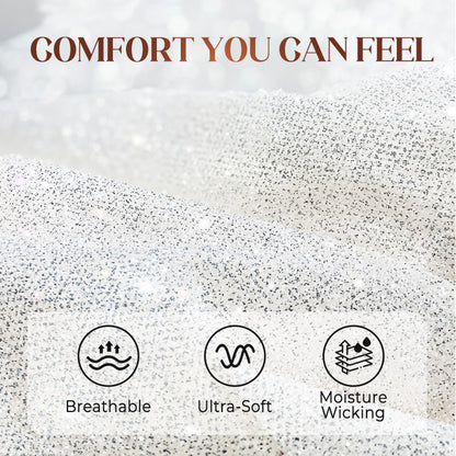 ✨Sequin Blazer And Wide Trousers For Women (3-piece Set)