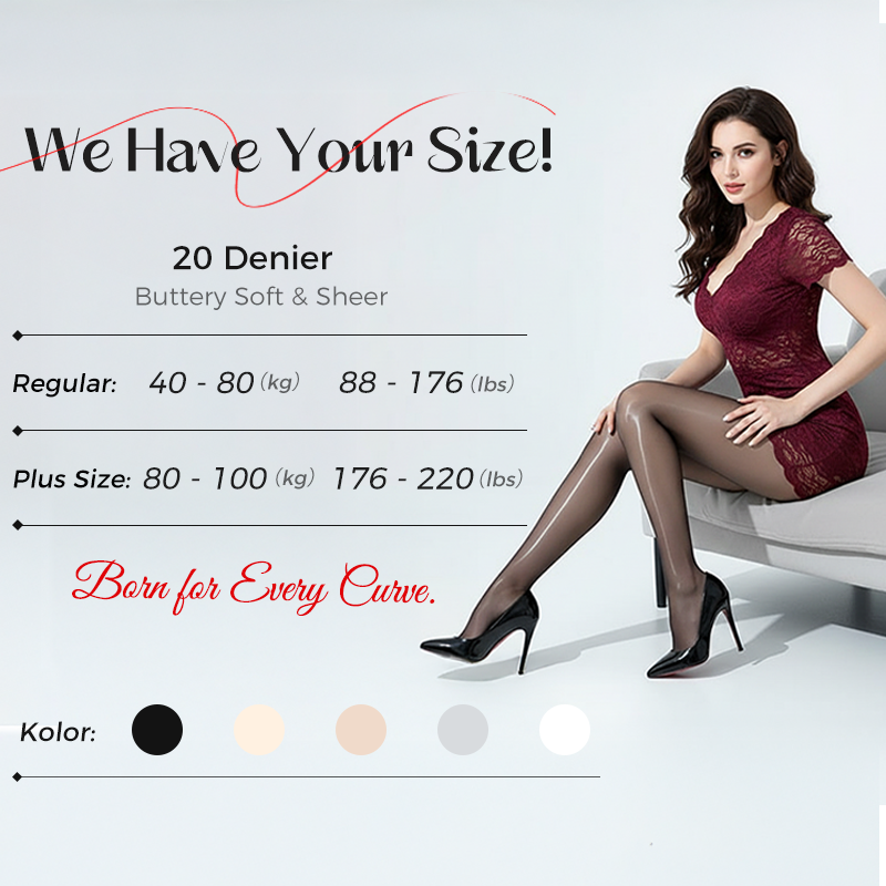 Shiny Sheer Tights for Women – Snag-Resistant & Non-Slip