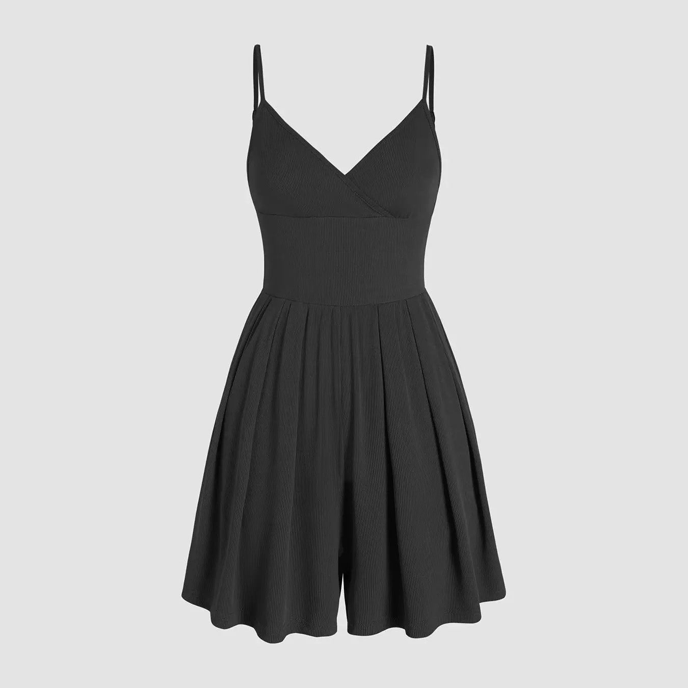 ☀️Summer Essential-Limited Time Low Price💕Women's Casual Adjustable  Plain Backless Wrap Cami Romper