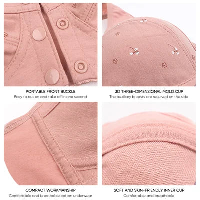 🌹Buy 1 Get 2 Free🌹LAST DAY SALE 49% OFF - Comfortable & Convenient Front Button Bra