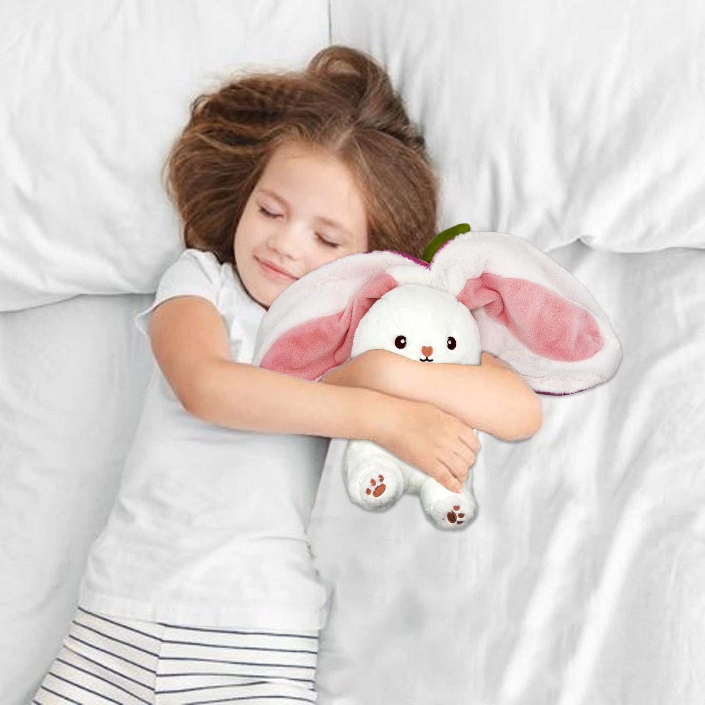 🎁EASTER SALE – ONLY £9.99!!🐰🎉50K+ SOLD!🍓🐰 50% OFF! Strawberry Bunny Plush – Transforms into little rabbit! Soft, cute & cuddly. Perfect gift for kids or grandkids. 🎀✨