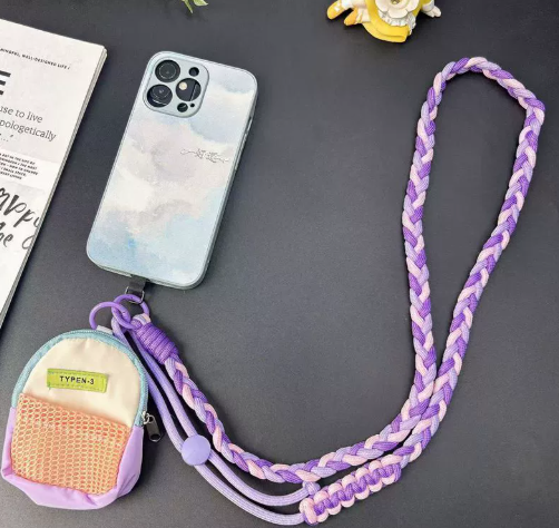 Phone Crossbody Strap with a Cute Little Storage Pouch