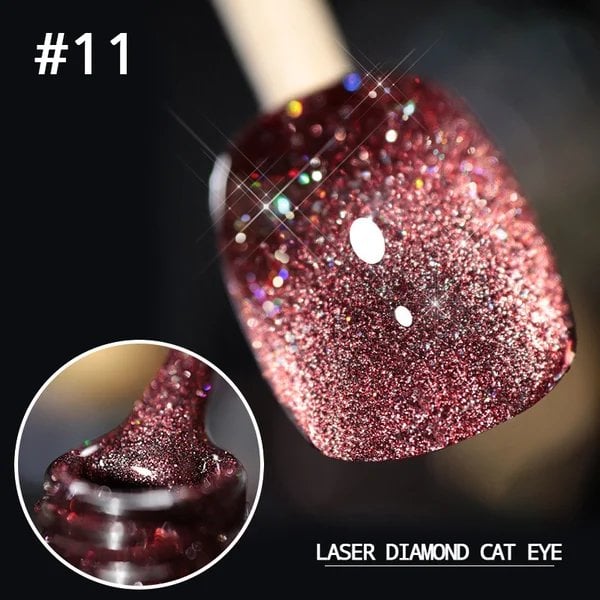 💅LAST DAY HOT SALE 50% OFF💎Laser Diamond Cat Eye Nail Polish