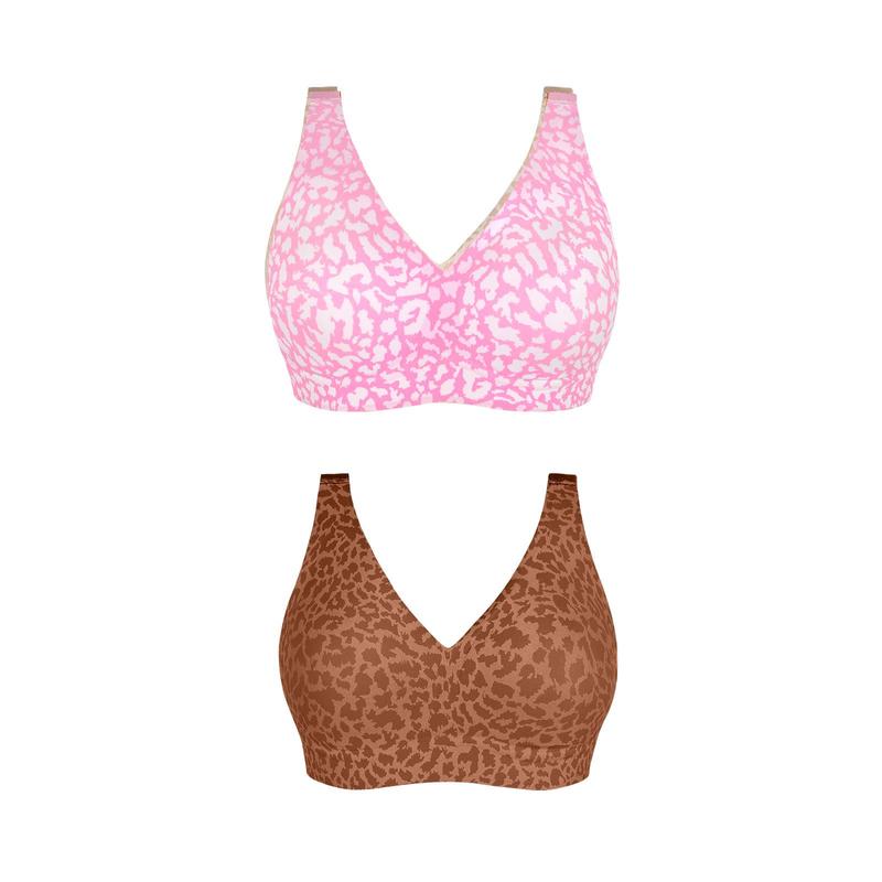 💗LAST DAY PROMOTION - 50%OFF💗Stylish Leopard Pattern Breathable Everyday Bra