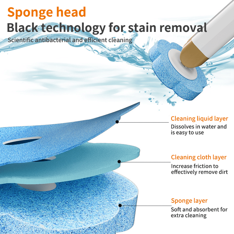 🔥NEW YEAR SALE £10.99!!⚡50K+ SOLD!🚽💦Disposable Replacement Wall-Mounted Innovative Toilet Brush Set✨